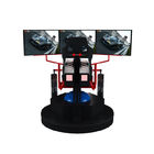 3 Dof ηλεκτρικές 3 οθόνες μηχανών 9d Vr παιχνιδιών αγώνα αυτοκινήτων προσομοιωτών κινήσεων